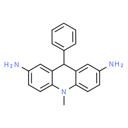 ChemSpider 2D Image | 10-Methyl-9-phenyl-9,10-dihydro-2,7-acridinediamine | C20H19N3