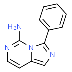 ChemSpider 2D Image | 3-Phenylimidazo[1,5-c]pyrimidin-5-amine | C12H10N4