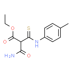ChemSpider 2D Image | Ethyl 3-amino-2-[(4-methylphenyl)carbamothioyl]-3-oxopropanoate | C13H16N2O3S