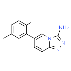 ChemSpider 2D Image | 6-(2-Fluoro-5-methylphenyl)[1,2,4]triazolo[4,3-a]pyridin-3-amine | C13H11FN4