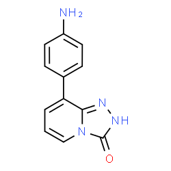 ChemSpider 2D Image | 8-(4-Aminophenyl)[1,2,4]triazolo[4,3-a]pyridin-3(2H)-one | C12H10N4O