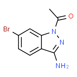 ChemSpider 2D Image | 1-(3-Amino-6-bromo-1H-indazol-1-yl)ethanone | C9H8BrN3O