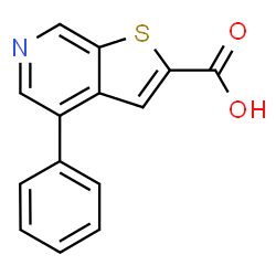 ChemSpider 2D Image | 4-Phenylthieno[2,3-c]pyridine-2-carboxylic acid | C14H9NO2S