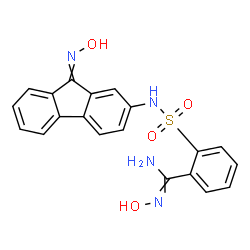 ChemSpider 2D Image | N-Hydroxy-2-{[9-(hydroxyimino)-9H-fluoren-2-yl]sulfamoyl}benzenecarboximidamide | C20H16N4O4S