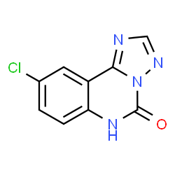 ChemSpider 2D Image | 9-Chloro[1,2,4]triazolo[1,5-c]quinazolin-5(6H)-one | C9H5ClN4O