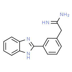 ChemSpider 2D Image | 2-[3-(1H-Benzimidazol-2-yl)phenyl]ethanimidamide | C15H14N4