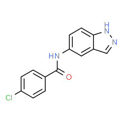 ChemSpider 2D Image | 4-Chloro-N-(1H-indazol-5-yl)benzamide | C14H10ClN3O