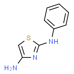 ChemSpider 2D Image | N~2~-Phenyl-1,3-thiazole-2,4-diamine | C9H9N3S