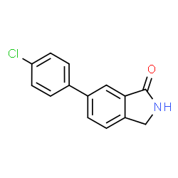 ChemSpider 2D Image | 6-(4-Chlorophenyl)-1-isoindolinone | C14H10ClNO