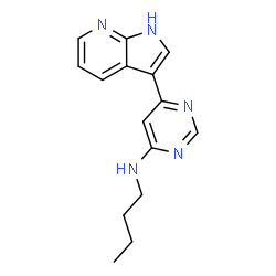 ChemSpider 2D Image | N-Butyl-6-(1H-pyrrolo[2,3-b]pyridin-3-yl)-4-pyrimidinamine | C15H17N5