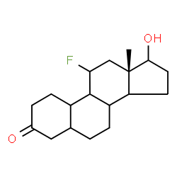 ChemSpider 2D Image | (8xi,9xi,10xi,14xi)-11-Fluoro-17-hydroxyestran-3-one | C18H27FO2