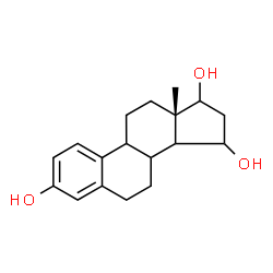 ChemSpider 2D Image | (8xi,9xi,14xi)-Estra-1(10),2,4-triene-3,15,17-triol | C18H24O3