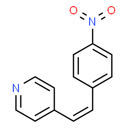ChemSpider 2D Image | 4-[(Z)-2-(4-Nitrophenyl)vinyl]pyridine | C13H10N2O2