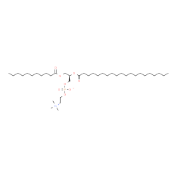 ChemSpider 2D Image | (2R)-2-(Icosanoyloxy)-3-(undecanoyloxy)propyl 2-(trimethylammonio)ethyl phosphate | C39H78NO8P