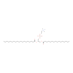 ChemSpider 2D Image | 2-(Nonadecanoyloxy)-3-(palmitoyloxy)propyl 2-(trimethylammonio)ethyl phosphate | C43H86NO8P