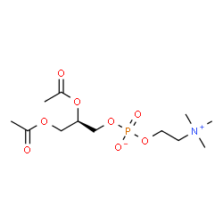ChemSpider 2D Image | (2R)-2,3-Diacetoxypropyl 2-(trimethylammonio)ethyl phosphate | C12H24NO8P