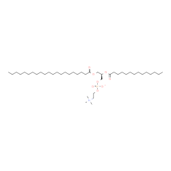 ChemSpider 2D Image | (2R)-3-(Henicosanoyloxy)-2-(tetradecanoyloxy)propyl 2-(trimethylammonio)ethyl phosphate | C43H86NO8P