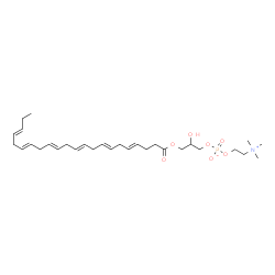 ChemSpider 2D Image | 3-[(4E,7E,10E,13E,16E,19E)-4,7,10,13,16,19-Docosahexaenoyloxy]-2-hydroxypropyl 2-(trimethylammonio)ethyl phosphate | C30H50NO7P