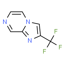 ChemSpider 2D Image | 2-(Trifluoromethyl)imidazo[1,2-a]pyrazine | C7H4F3N3