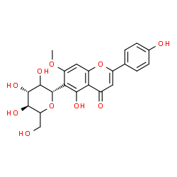 ChemSpider 2D Image | (1S)-1,5-Anhydro-1-[5-hydroxy-2-(4-hydroxyphenyl)-7-methoxy-4-oxo-4H-chromen-6-yl]-D-threo-hexitol | C22H22O10