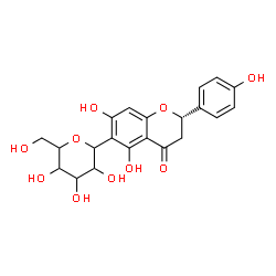 ChemSpider 2D Image | 1,5-Anhydro-1-[(2S)-5,7-dihydroxy-2-(4-hydroxyphenyl)-4-oxo-3,4-dihydro-2H-chromen-6-yl]hexitol | C21H22O10