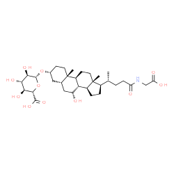 ChemSpider 2D Image | Glycochenodeoxycholic acid 3-glucuronide | C32H51NO11