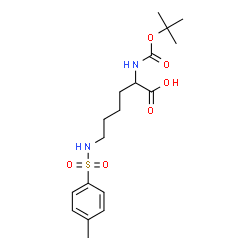 ChemSpider 2D Image | N~2~-(tert-butoxycarbonyl)-N~6~-[(4-methylphenyl)sulfonyl]lysine | C18H28N2O6S