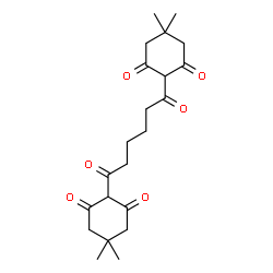 ChemSpider 2D Image | 2,2'-(1,6-Dioxo-1,6-hexanediyl)bis(5,5-dimethyl-1,3-cyclohexanedione) | C22H30O6