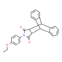 ChemSpider 2D Image | 17-(4-Ethoxyphenyl)-17-azapentacyclo[6.6.5.0~2,7~.0~9,14~.0~15,19~]nonadeca-2,4,6,9,11,13-hexaene-16,18-dione | C26H21NO3