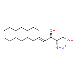 ChemSpider 2D Image | (2S,3R,4E)-1,3-Dihydroxy-4-octadecen-2-aminium | C18H38NO2