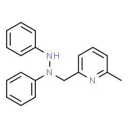 ChemSpider 2D Image | 2-[(1,2-Diphenylhydrazino)methyl]-6-methylpyridine | C19H19N3