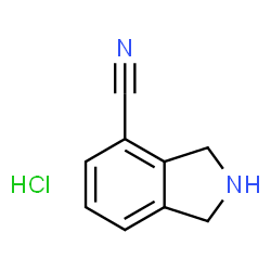 ChemSpider 2D Image | 4-Cyano-isoindoline hydrochloride | C9H9ClN2