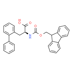 ChemSpider 2D Image | (2S)-3-(2-Biphenylyl)-2-{[(9H-fluoren-9-ylmethoxy)carbonyl]amino}propanoic acid | C30H25NO4