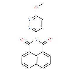 ChemSpider 2D Image | 2-(6-Methoxy-3-pyridazinyl)-1H-benzo[de]isoquinoline-1,3(2H)-dione | C17H11N3O3