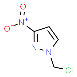 ChemSpider 2D Image | 1-(chloromethyl)-3-nitropyrazole | C4H4ClN3O2
