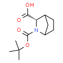 ChemSpider 2D Image | (3S)-2-[(TERT-BUTOXY)CARBONYL]-2-AZABICYCLO[2.2.1]HEPTANE-3-CARBOXYLIC ACID | C12H19NO4