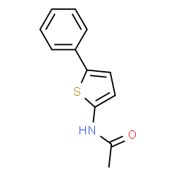 ChemSpider 2D Image | N-(5-Phenyl-2-thienyl)acetamide | C12H11NOS