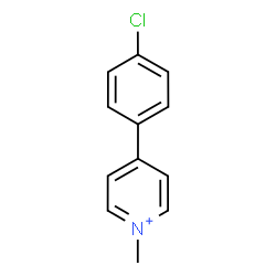 ChemSpider 2D Image | 4-(4-Chlorophenyl)-1-methylpyridinium | C12H11ClN