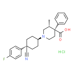ChemSpider 2D Image | Levocabastine hydrochloride | C26H30ClFN2O2