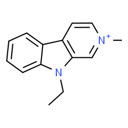 ChemSpider 2D Image | 9-Ethyl-2-methyl-9H-beta-carbolin-2-ium | C14H15N2