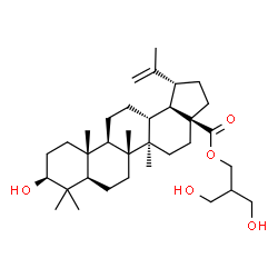 ChemSpider 2D Image | 3-Hydroxy-2-(hydroxymethyl)propyl (3beta)-3-hydroxylup-20(29)-en-28-oate | C34H56O5