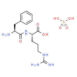 ChemSpider 2D Image | L-Phenylalanyl-L-arginine sulfate (1:1) | C15H25N5O7S