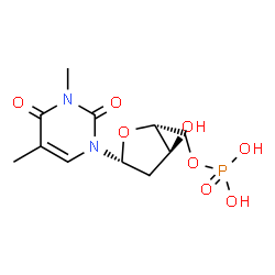 ChemSpider 2D Image | 3-Methylthymidine 5'-(dihydrogen phosphate) | C11H17N2O8P