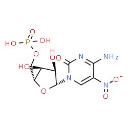 ChemSpider 2D Image | 5-Nitrocytidine 5'-(dihydrogen phosphate) | C9H13N4O10P