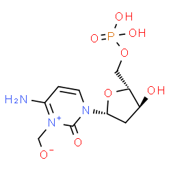 ChemSpider 2D Image | 2'-Deoxy-3-(oxidomethyl)cytidine 5'-(dihydrogen phosphate) | C10H16N3O8P