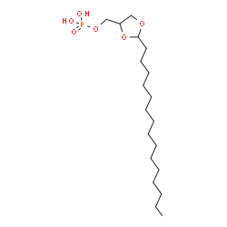 ChemSpider 2D Image | (2-Pentadecyl-1,3-dioxolan-4-yl)methyl dihydrogen phosphate | C19H39O6P