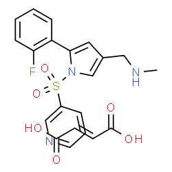 ChemSpider 2D Image | Vonoprazan Fumarate | C21H20FN3O6S