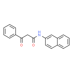 ChemSpider 2D Image | N-(2-Naphthyl)-3-oxo-3-phenylpropanamide | C19H15NO2