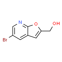 ChemSpider 2D Image | (5-Bromofuro[2,3-b]pyridin-2-yl)methanol | C8H6BrNO2