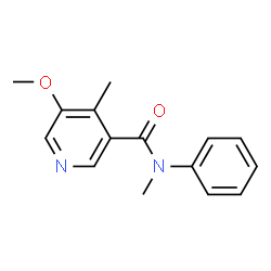 ChemSpider 2D Image | 5-Methoxy-N,4-dimethyl-N-phenylnicotinamide | C15H16N2O2
